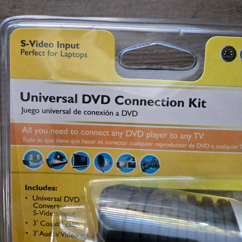 Philips Universal DVD Connection Kit Cables Included 4 DVD TV Game Consoles NEW